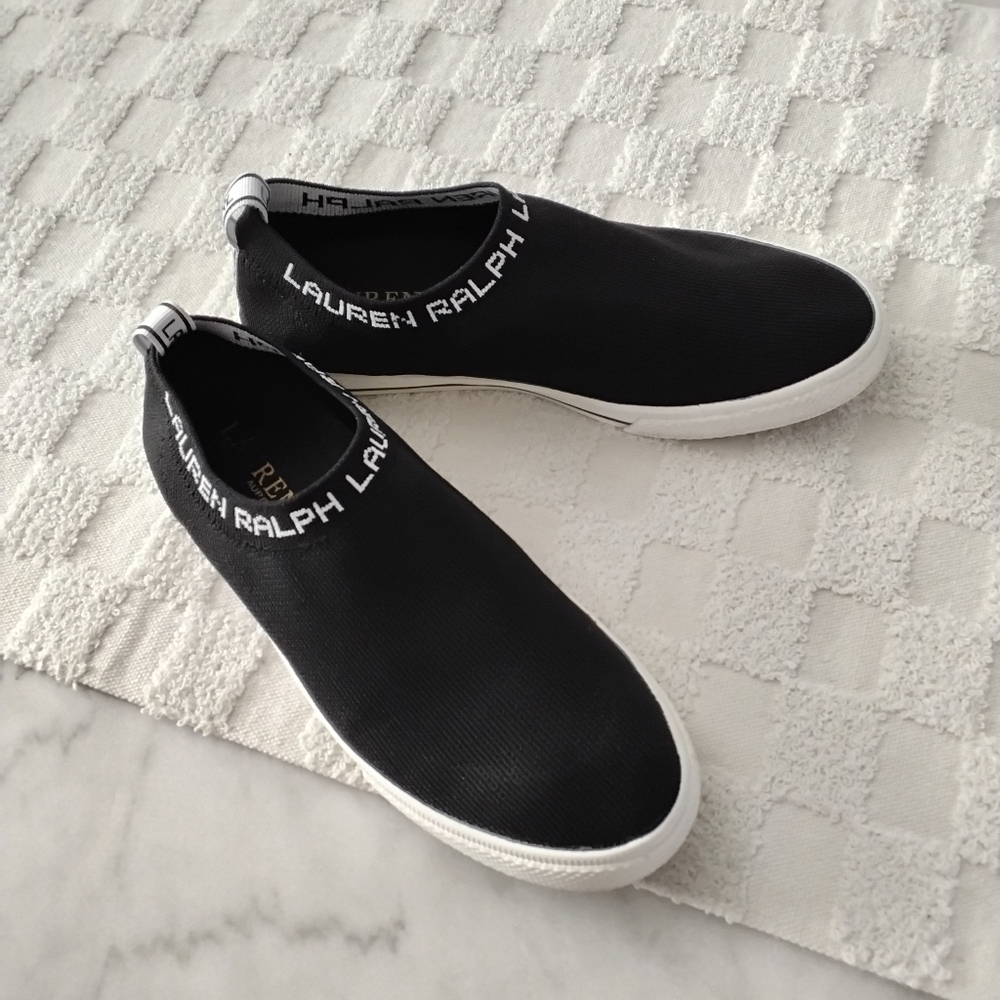 Lauren Ralph Lauren Fly Knit Slip-Ons.